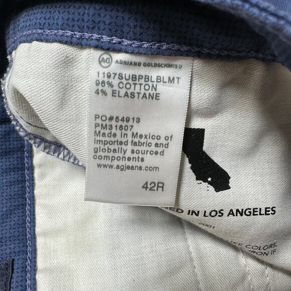 AG Adriano Goldschmied NWT Wanderer Slim Short Geometric Print Blue Men's 42 - Picture 6 of 10